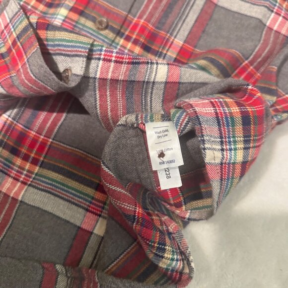 Marine Layer Viola LS relaxed rainbow Plaid Button-Up Long-Sleeve Shirt medium - Picture 9 of 14